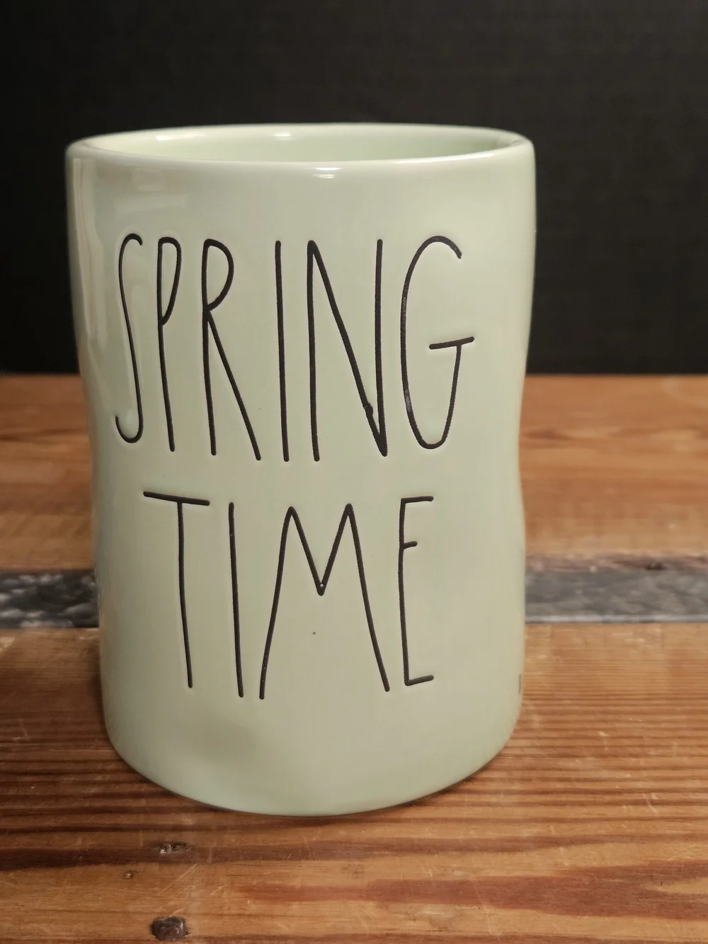ORae Dunn Spring Time Ceramic Candle Mint